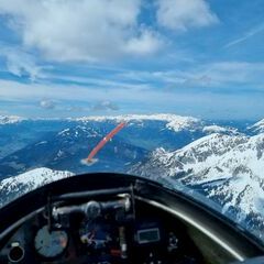 Flugwegposition um 10:46:39: Aufgenommen in der Nähe von Gaishorn am See, Österreich in 2297 Meter